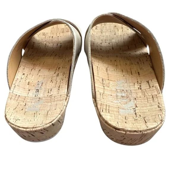 Kork Ease Joly Sandals Beige Bone Cross Strap Comfort Slide Size 6 - Picture 7 of 13